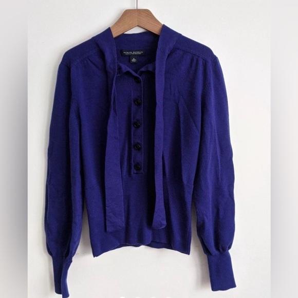 Banana Republic Sweaters - Banana Republic Extra Fine Merino Wool Blend Sweater in Royal Blue/Purple